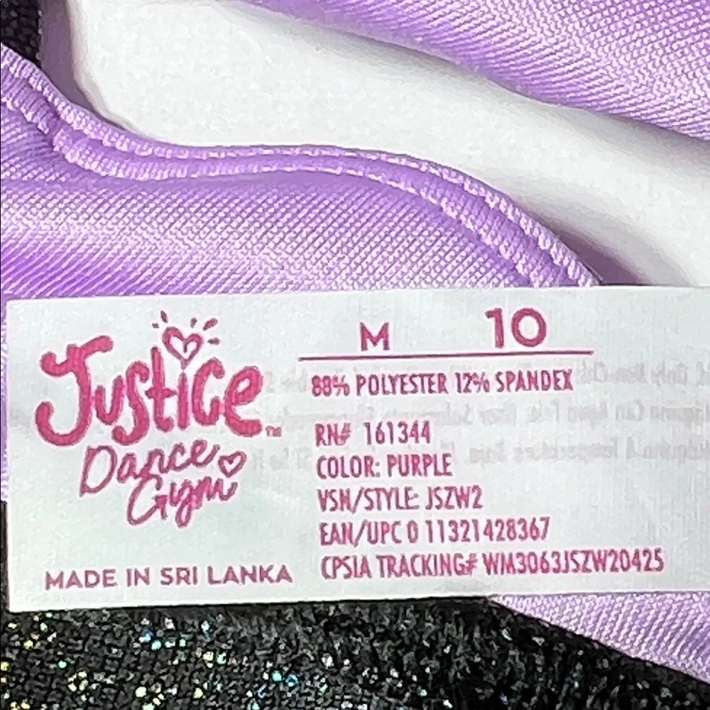 Justice dance & gym bras